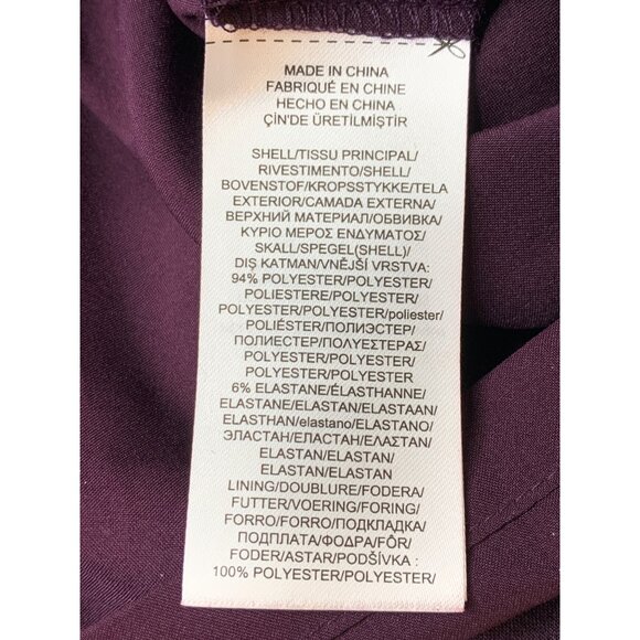 Ralph Lauren Purple Cold Shoulder Formal Gown Slit Size 10 NWT MSRP $210 9016 - Picture 10 of 12